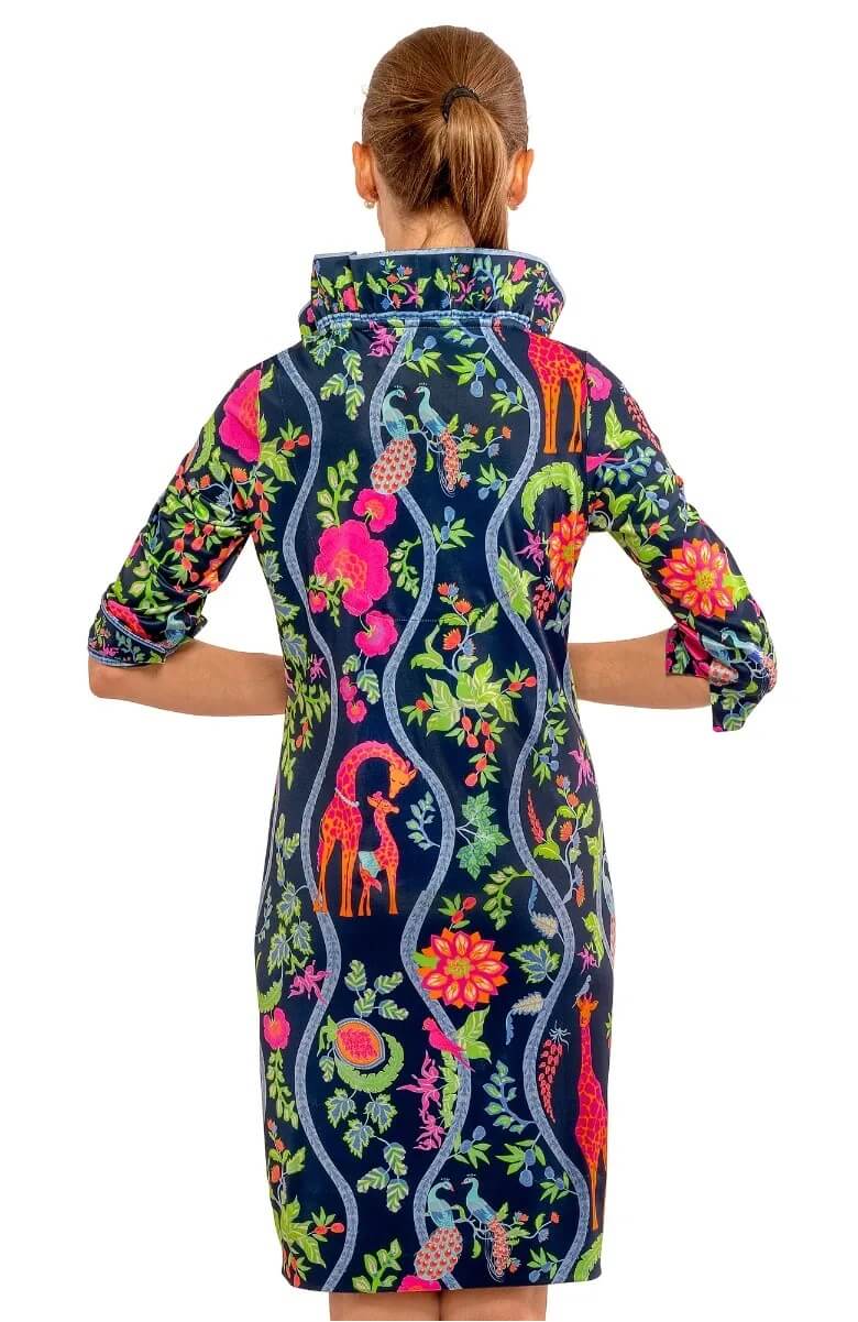 Ruffneck Dress - Jungle Symphony