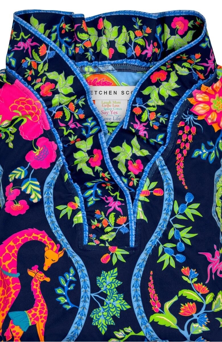 Ruffneck Dress - Jungle Symphony