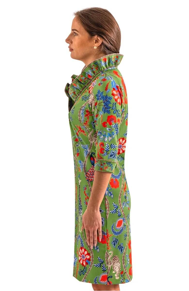 Ruffneck Dress - Jungle Symphony