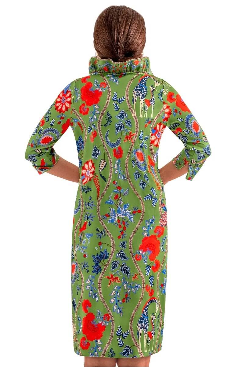 Ruffneck Dress - Jungle Symphony