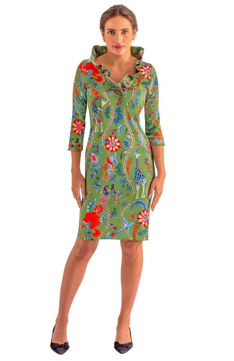 Ruffneck Dress - Jungle Symphony