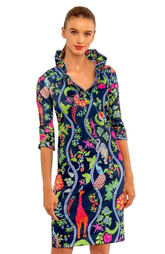 Ruffneck Dress - Jungle Symphony