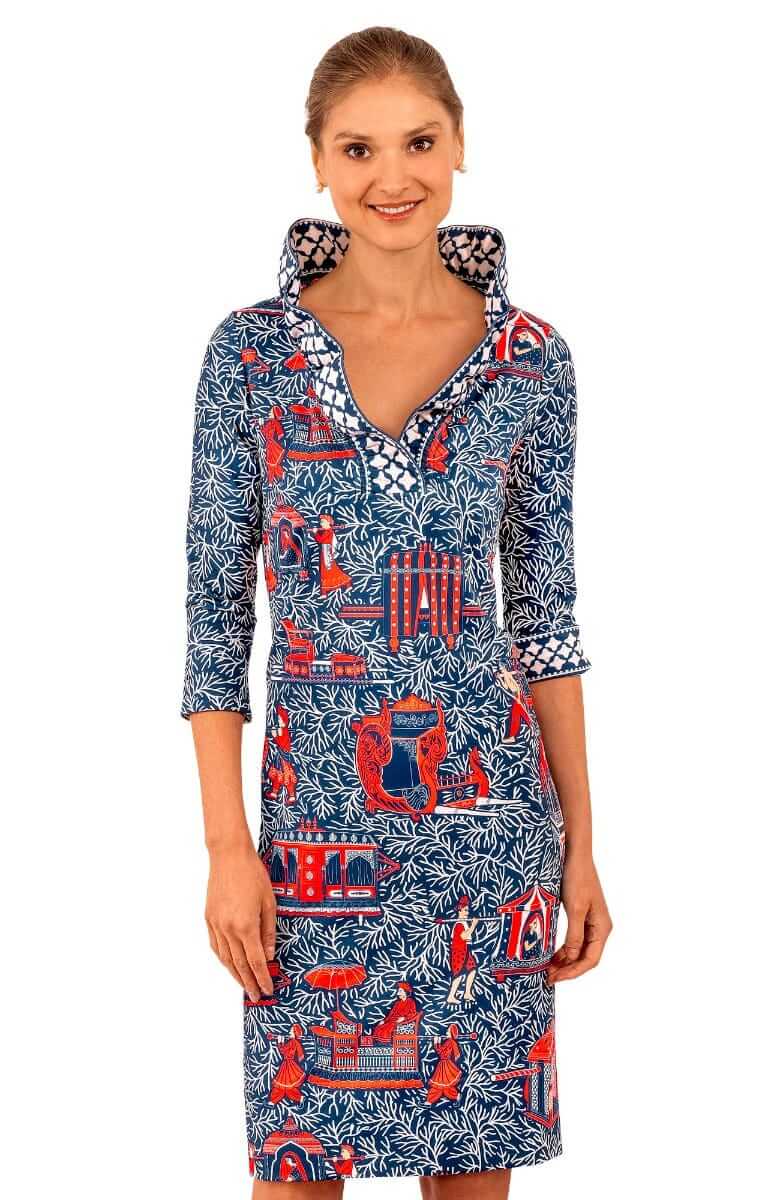Ruffneck Dress - Palanquin Party