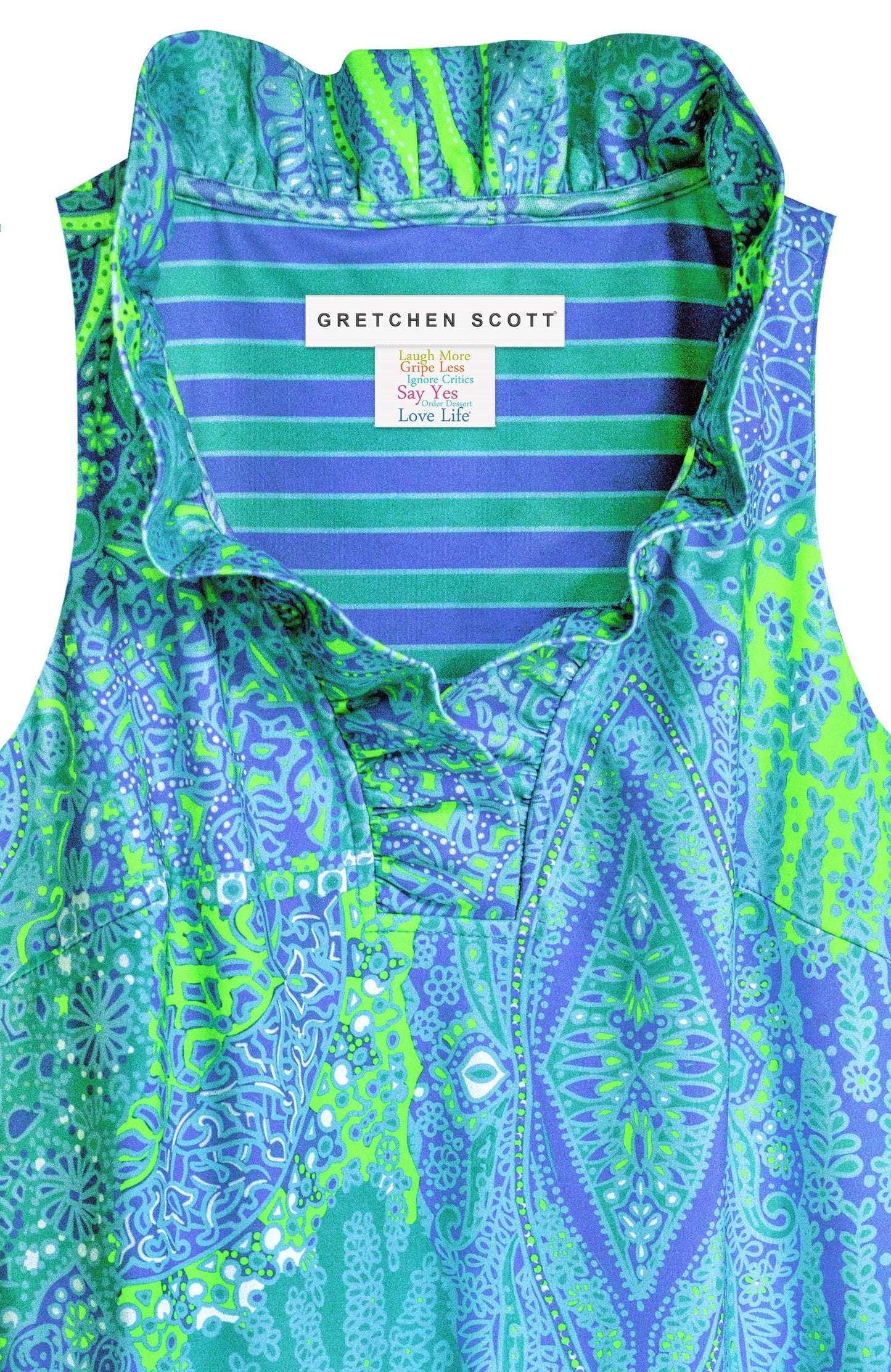 Sleeveless Ruffneck Dress - Grand Bazaar