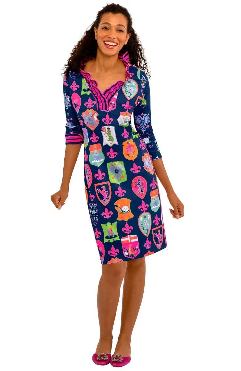 Ruffneck Dress - Siena
