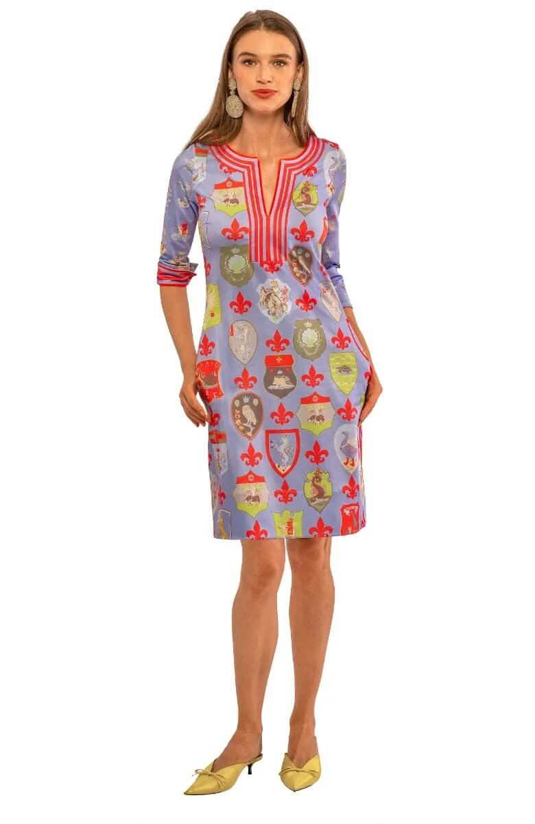Split Neck Dress - Siena