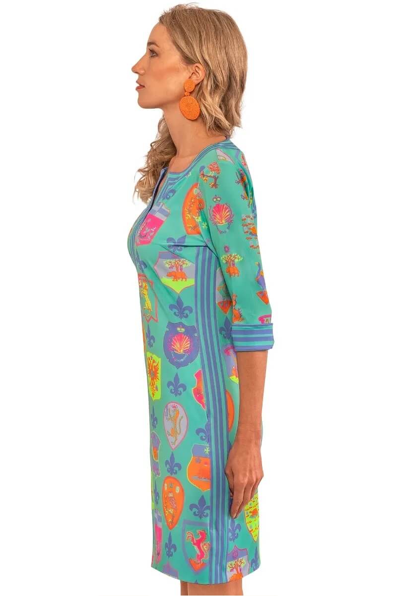 Split Neck Dress - Siena