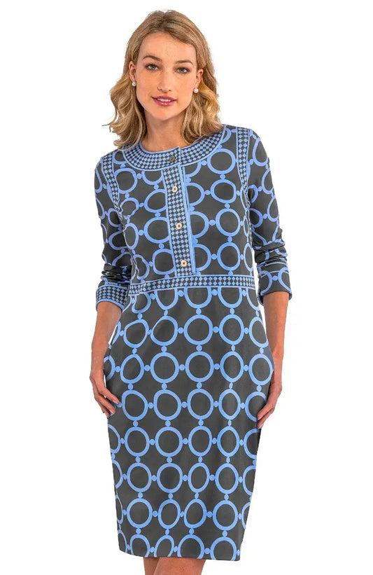 Trimmed Up Dress - Dip & Dot