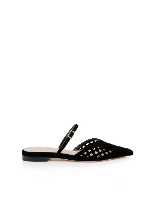 Jacklyn Suede Flat Mule