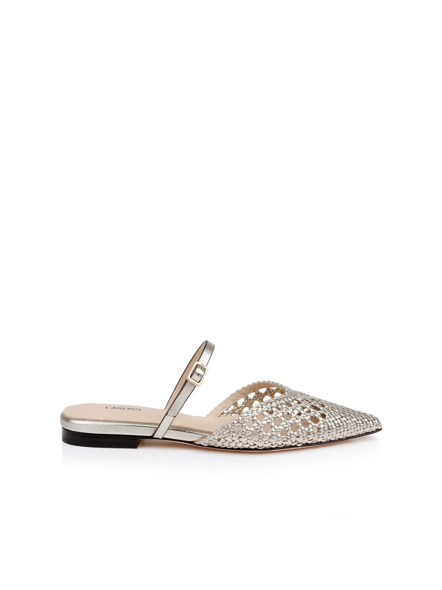 Jacklyn Leather Flat Mule