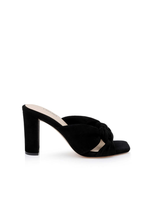 Leonie Suede Block-Heel Sandal