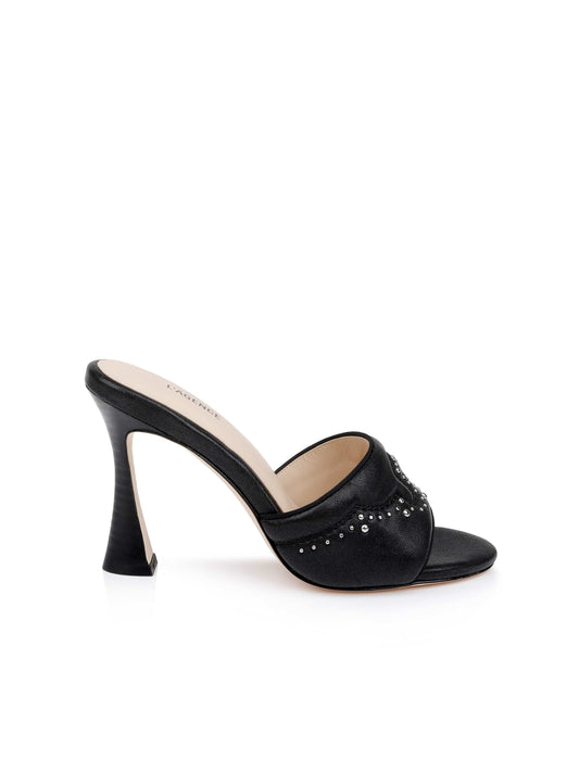 Lille Leather Open-Toe Mule