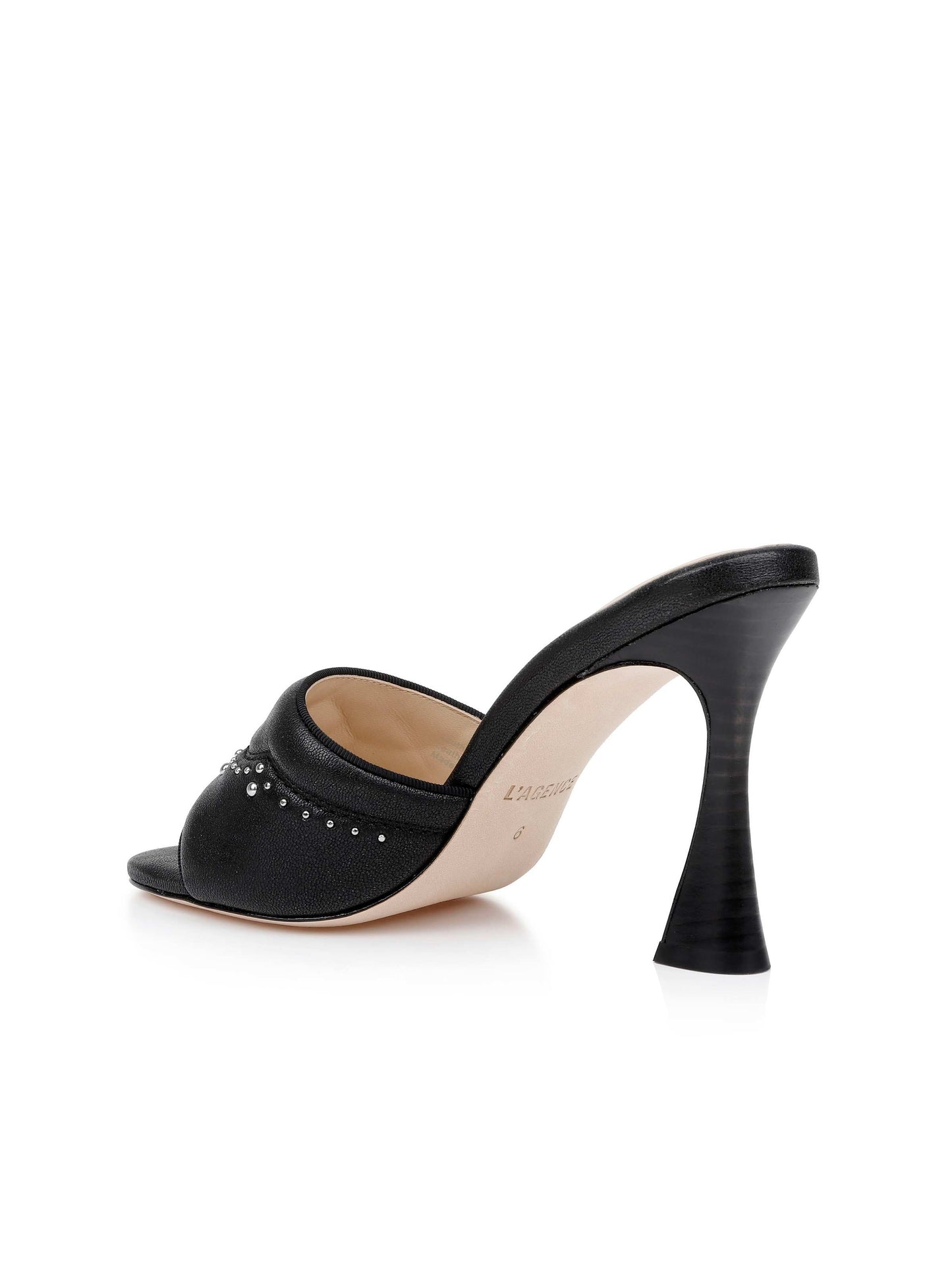 Lille Leather Open-Toe Mule