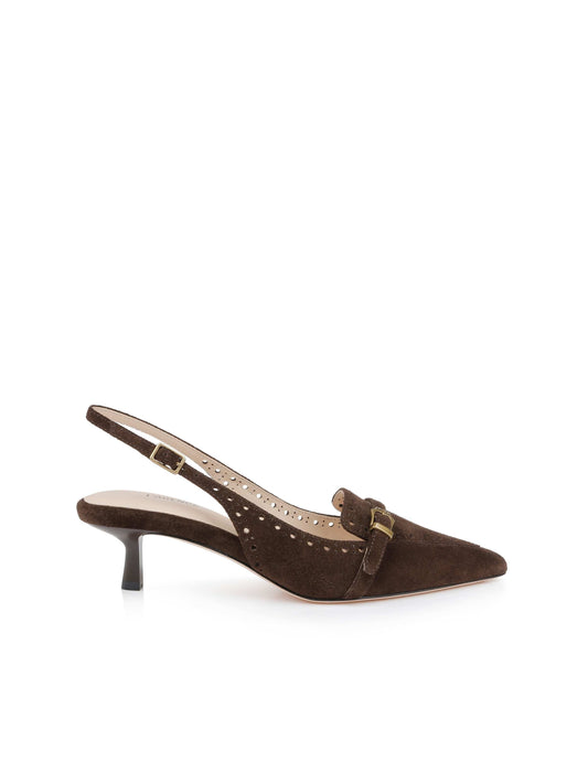 Lourdes Suede Slingback Pump
