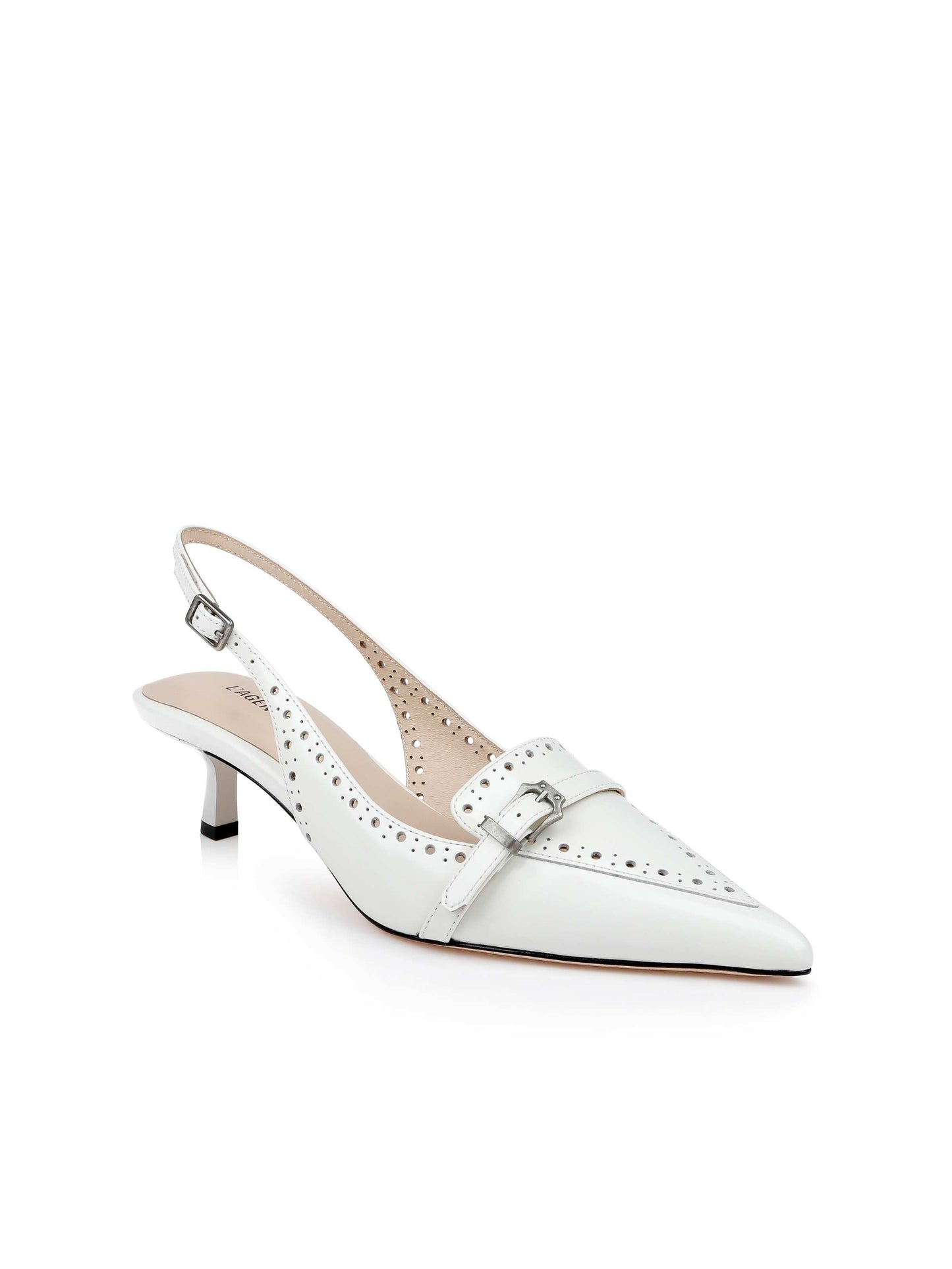 Lourdes Leather Slingback Pump