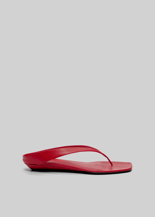 Loulou de Saison Coda Nappa Leather Sandals - Tomato