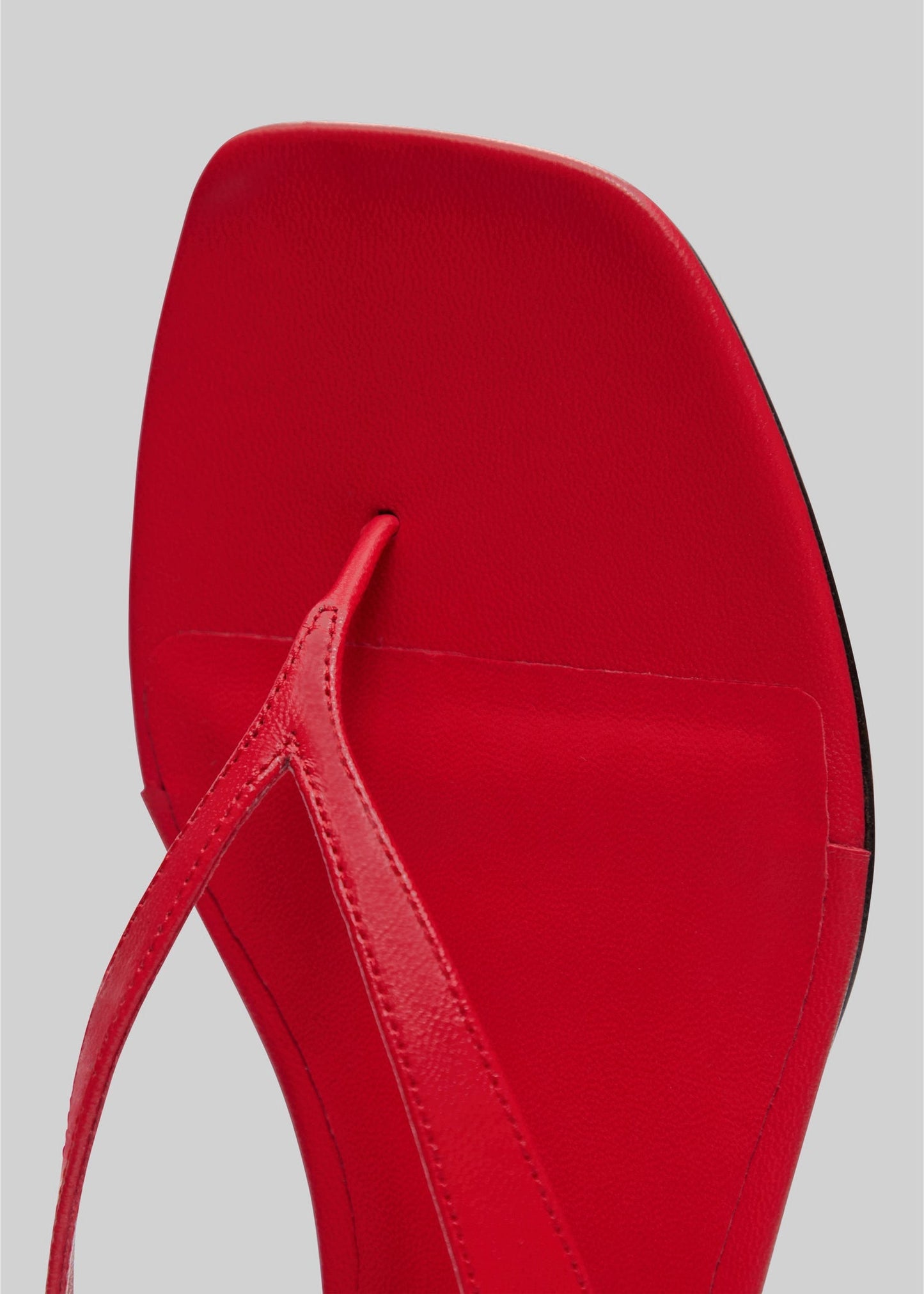 Loulou de Saison Coda Nappa Leather Sandals - Tomato