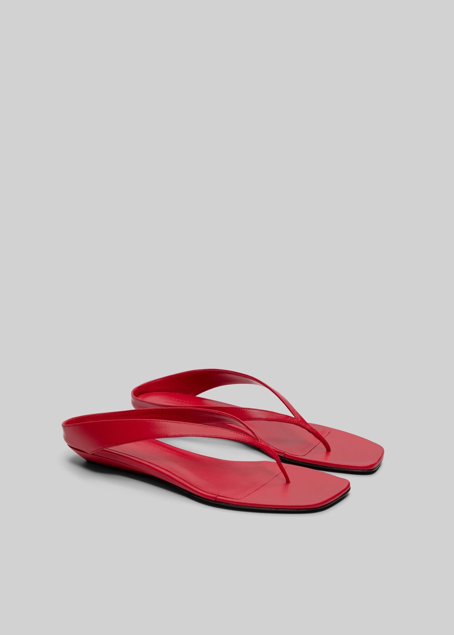 Loulou de Saison Coda Nappa Leather Sandals - Tomato