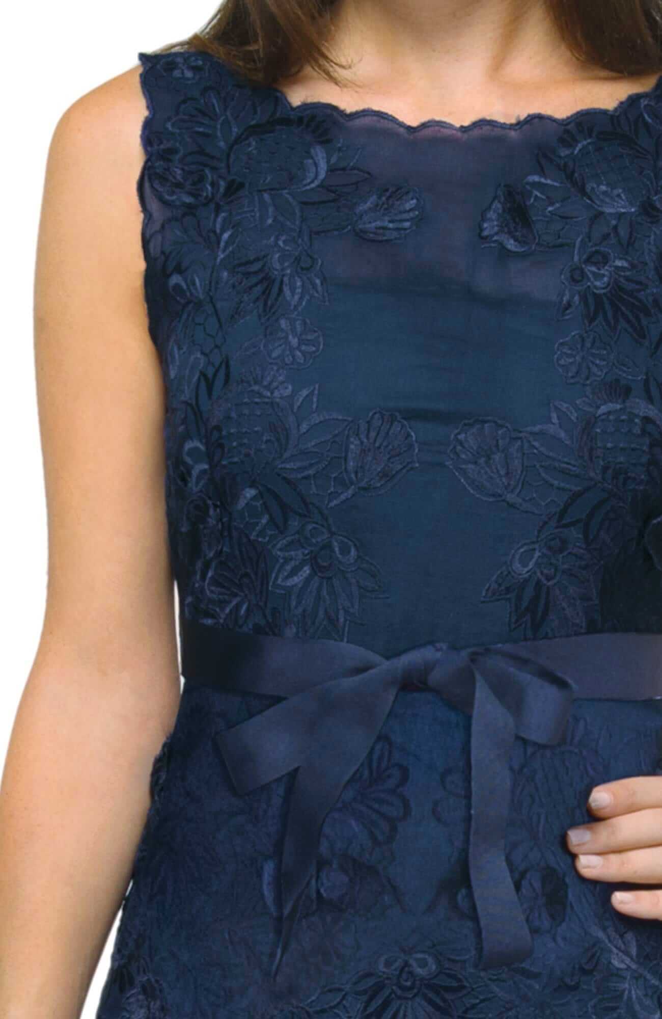 Organdy Embroidered Dress - Flower Lace
