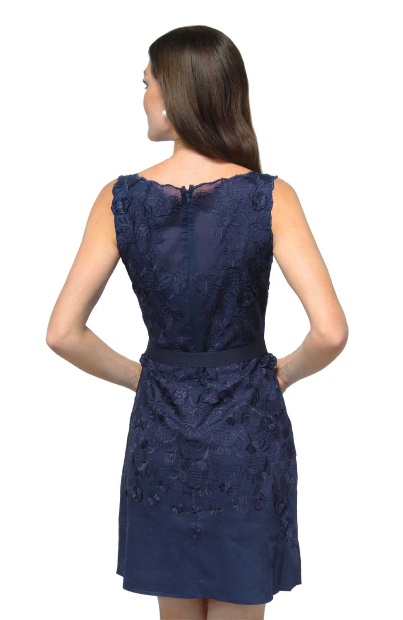 Organdy Embroidered Dress - Flower Lace
