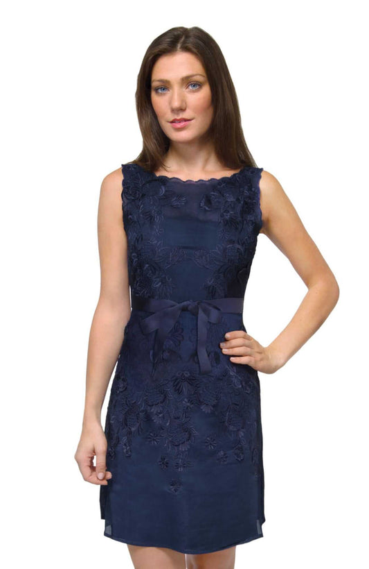 Organdy Embroidered Dress - Flower Lace