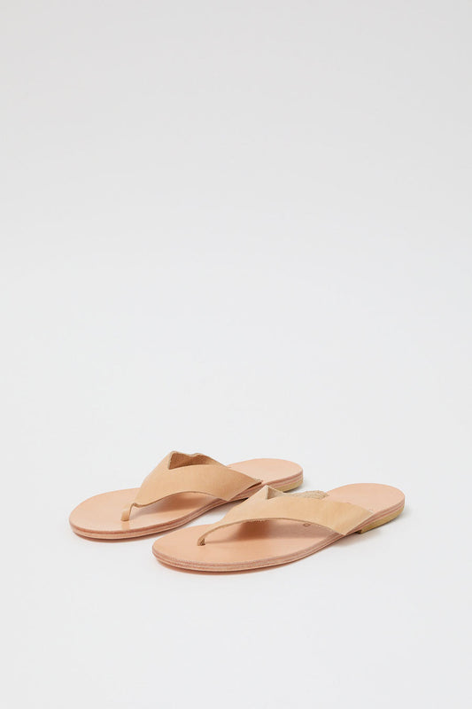 Maria Farro Mila Flip Flops in Natural