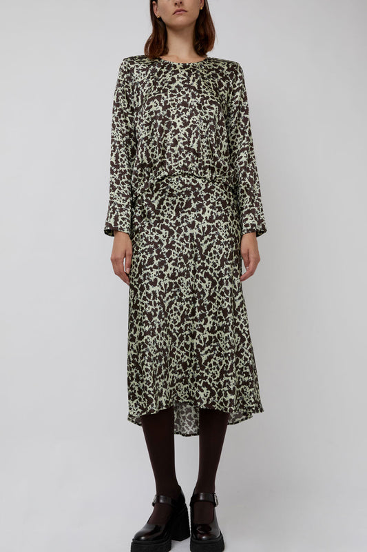 No.6 Mitta Skirt in Mint Ink Blot