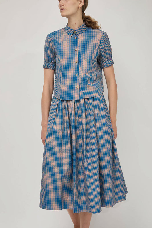 No.6 Mel Skirt in Blue Gingham