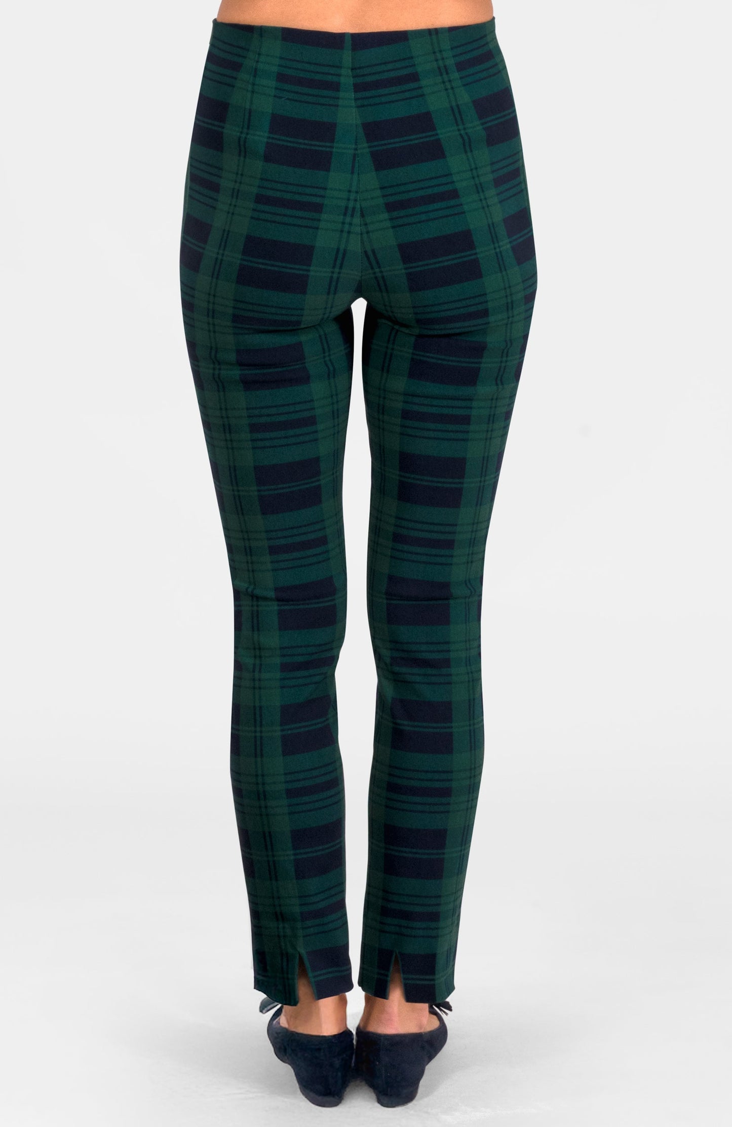 Gripeless Pull On Pants - Black Watch Plaid