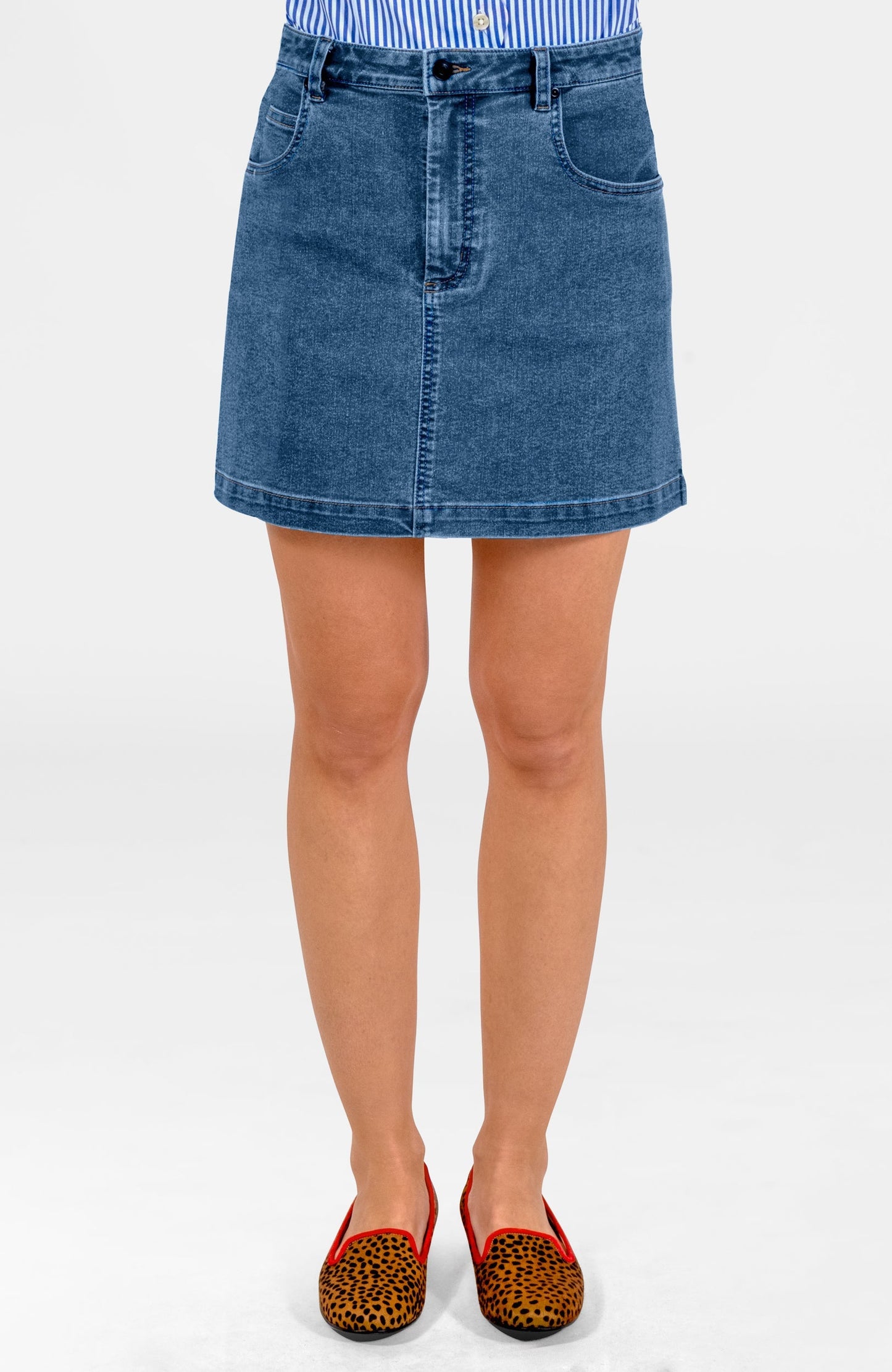 Mighty Cute Denim Skirt - Mini