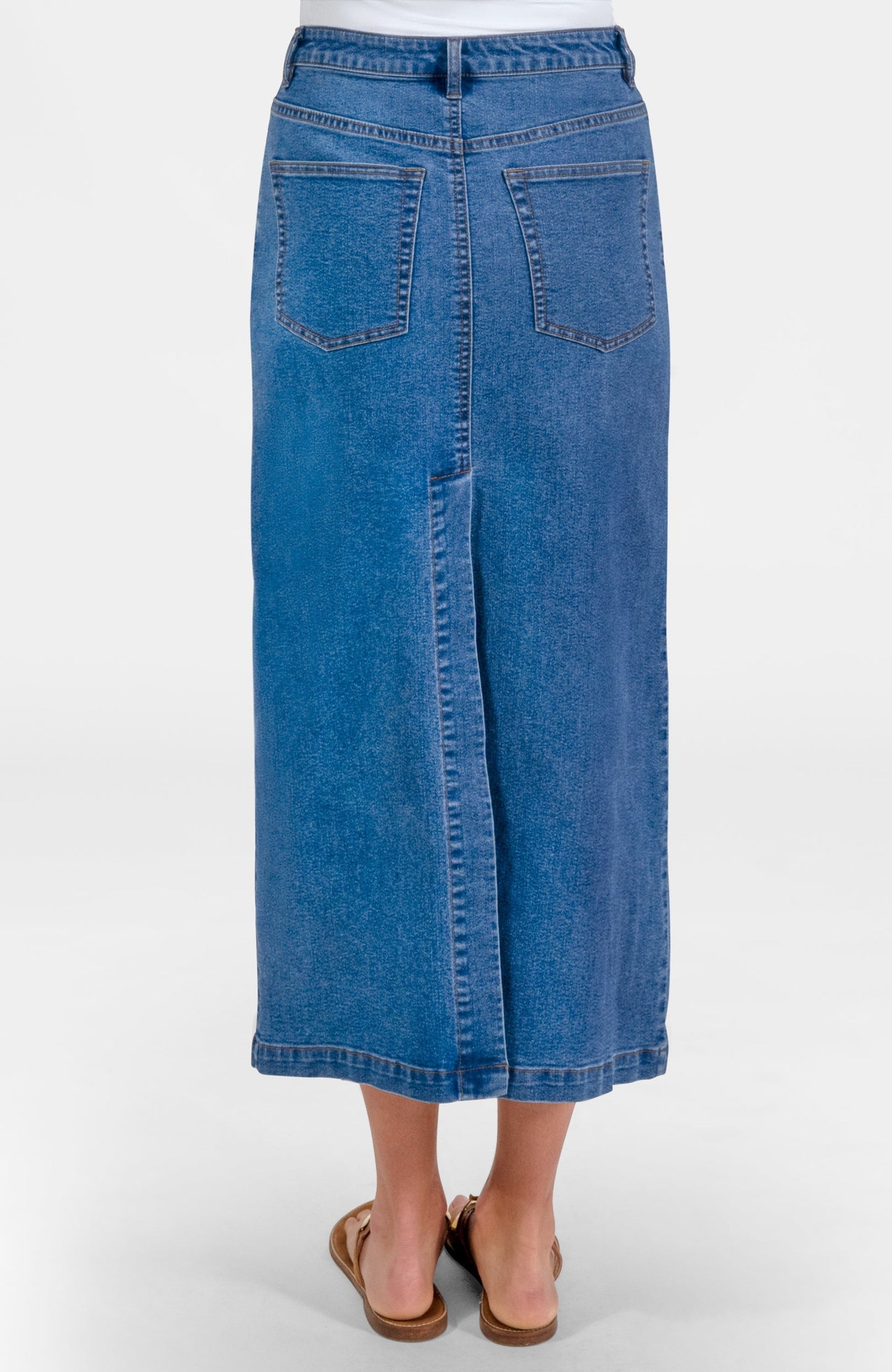 Mighty Cute Denim Skirt - Long