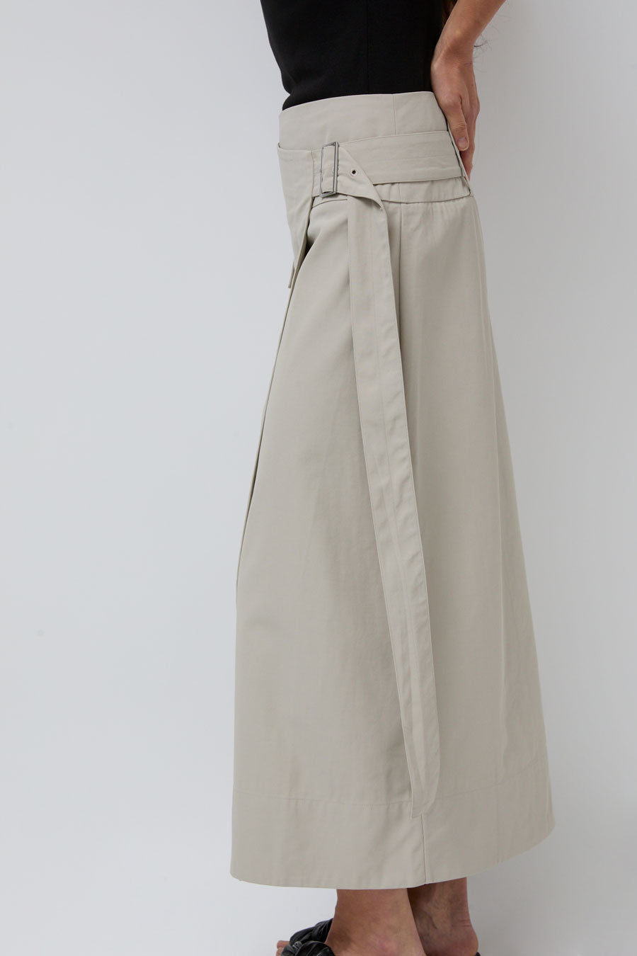 St. Agni Utility Wrap Skirt in Creme