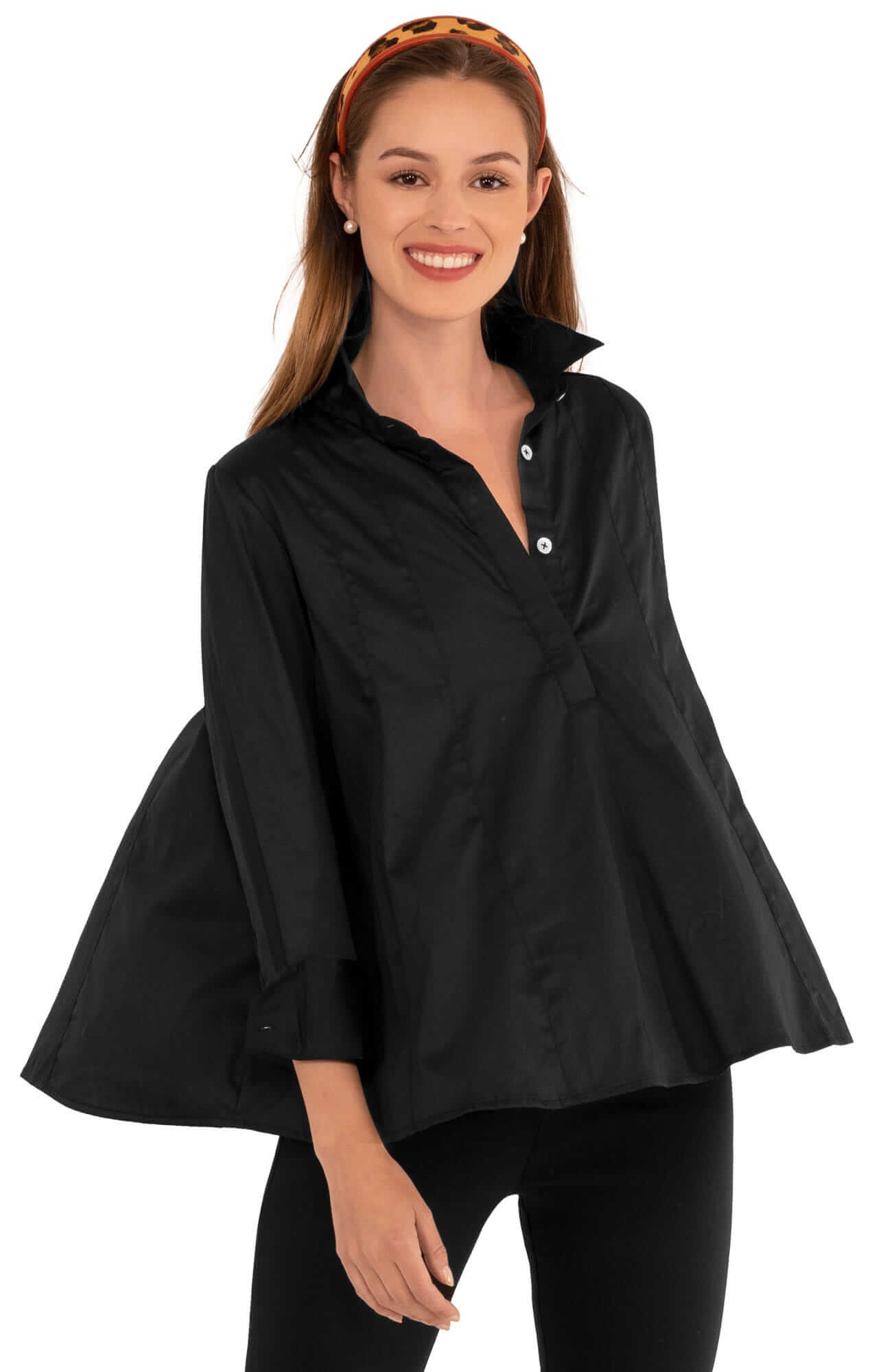Seamed Cotton Top - Solid