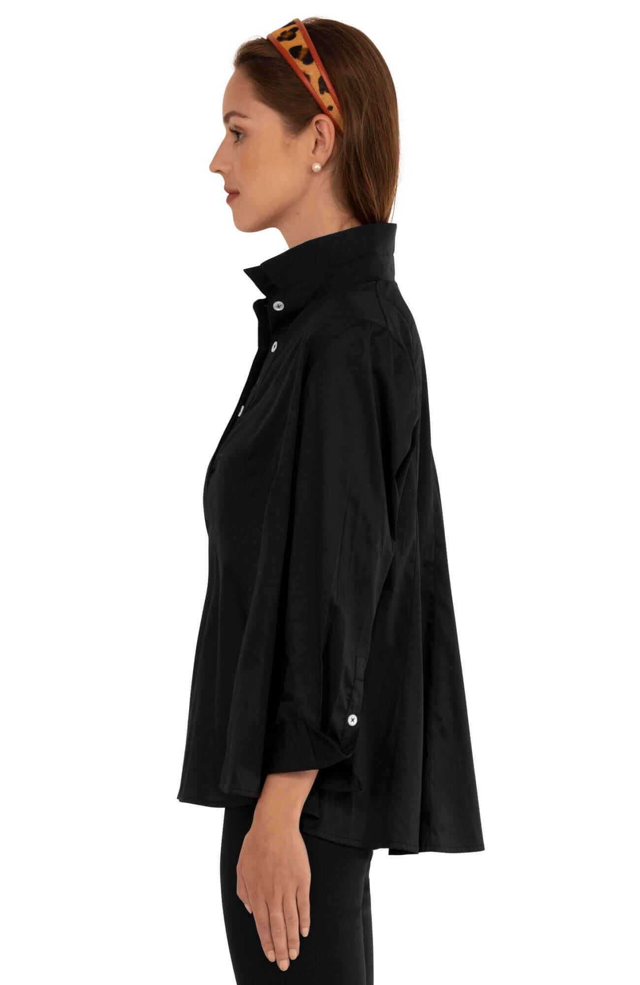 Seamed Cotton Top - Solid