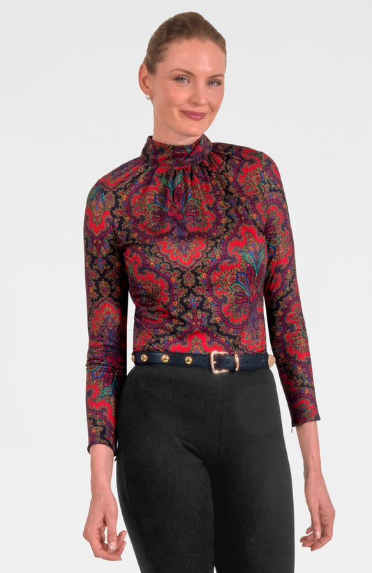 Scorching Hot Top - Passion Paisley