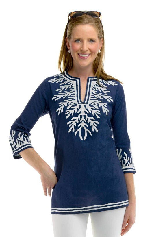 Cotton Embroidered Tunic - The Reef