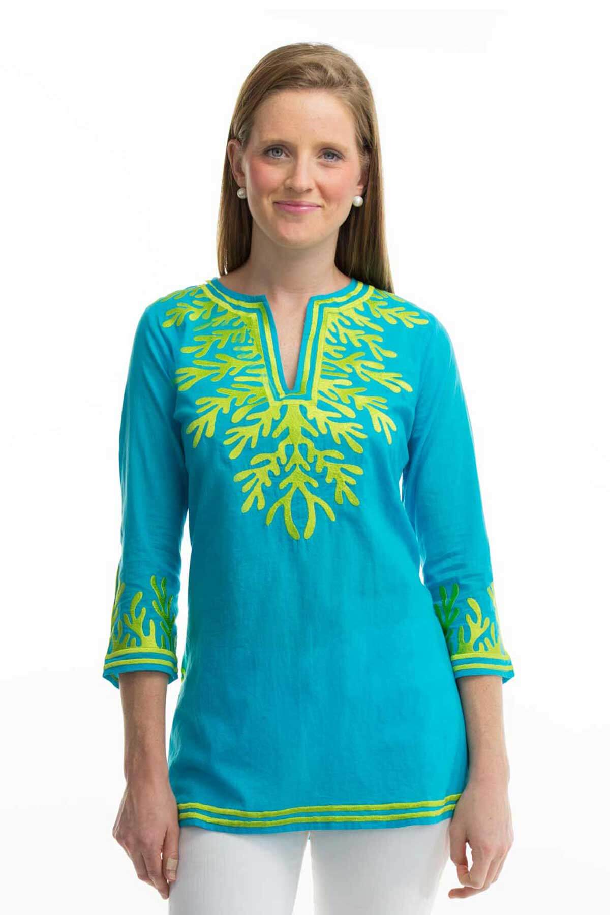 Cotton Embroidered Tunic - The Reef