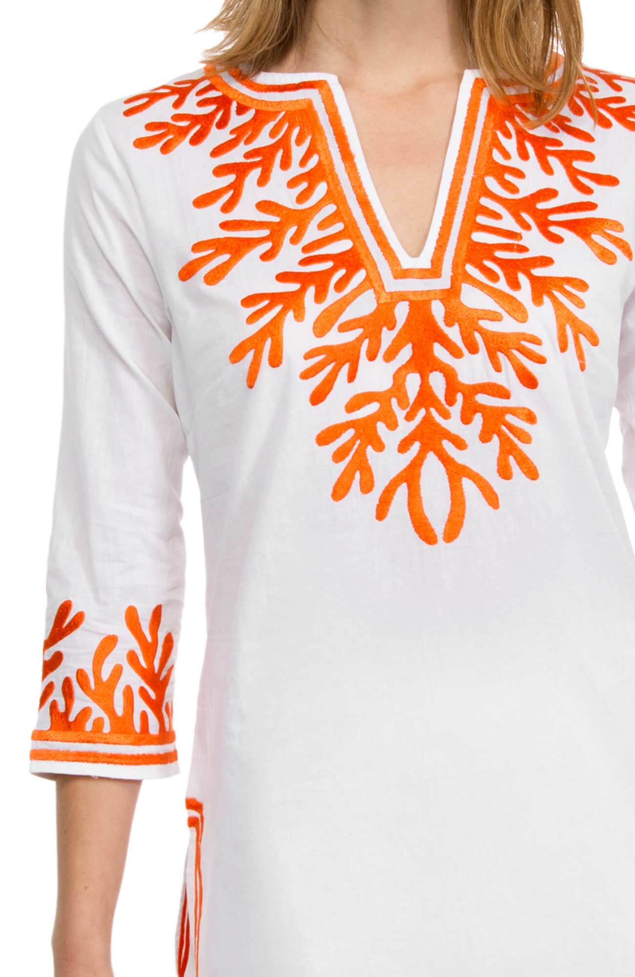 Cotton Embroidered Tunic - The Reef