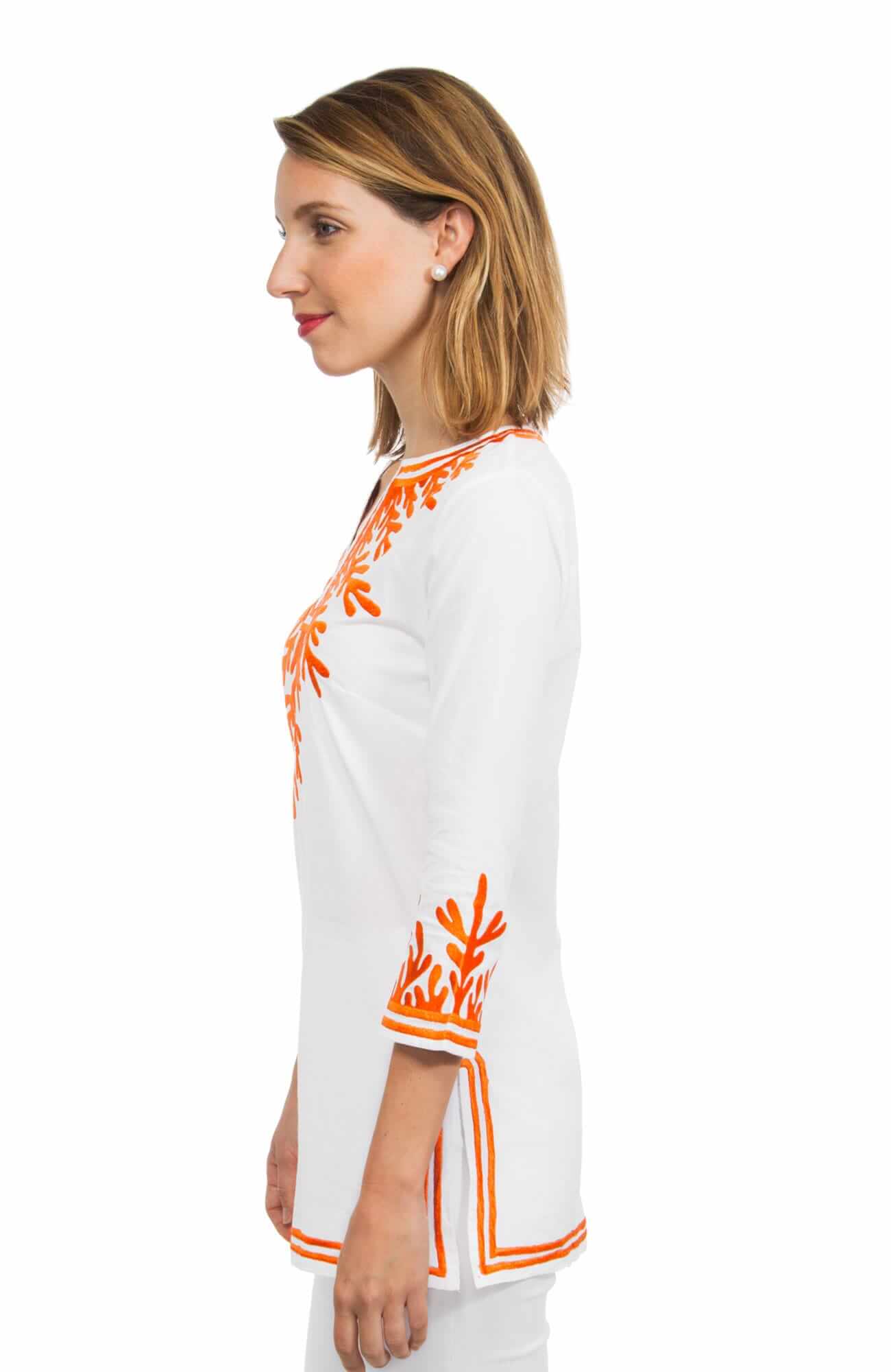 Cotton Embroidered Tunic - The Reef