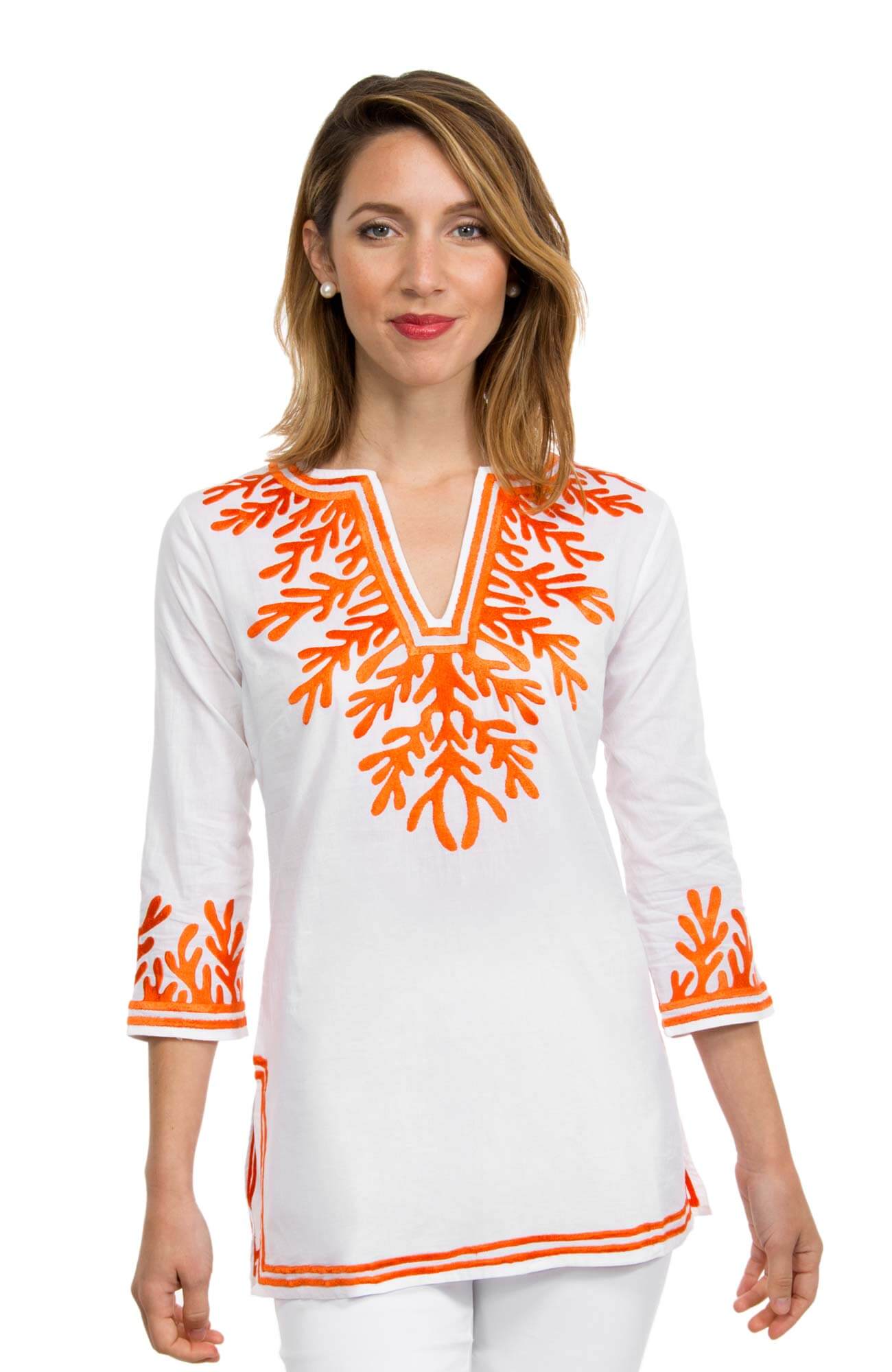Cotton Embroidered Tunic - The Reef