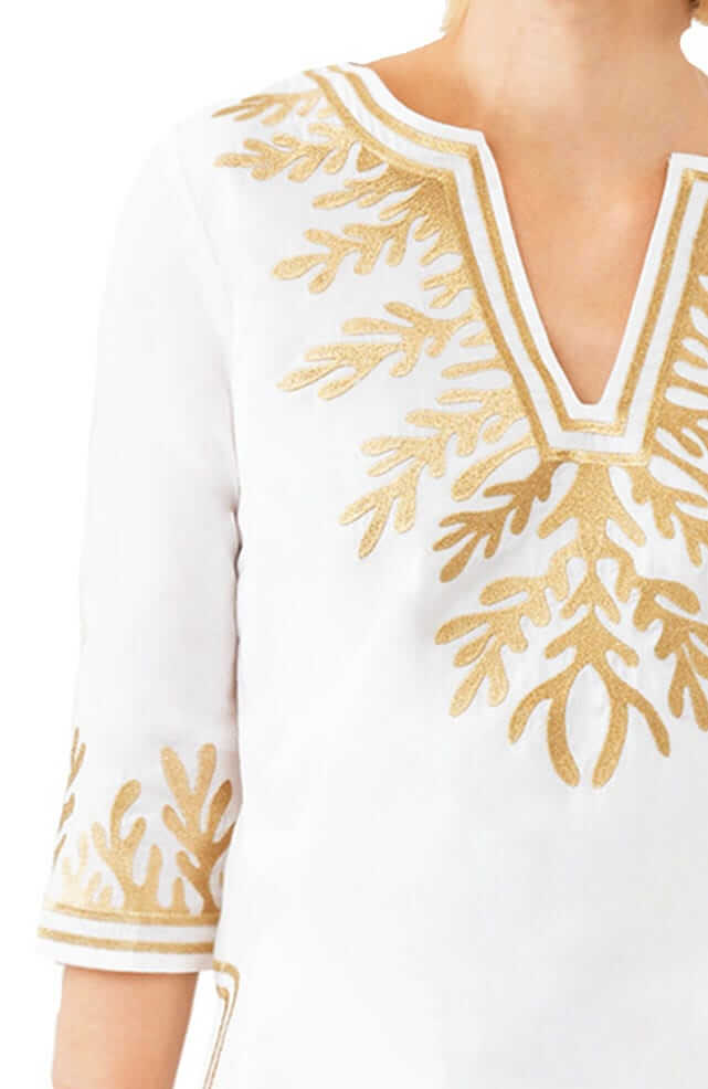 Cotton Embroidered Tunic - The Reef