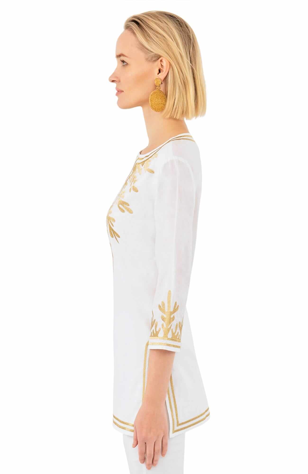 Cotton Embroidered Tunic - The Reef