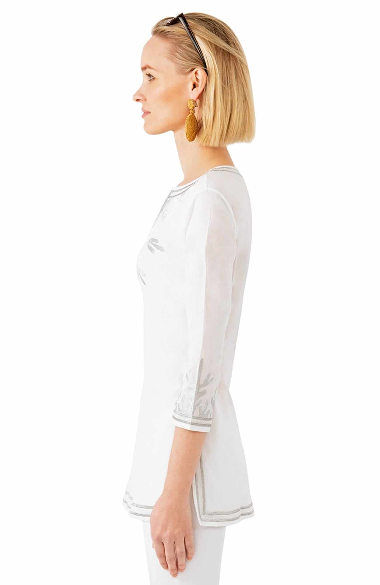 Cotton Embroidered Tunic - The Reef