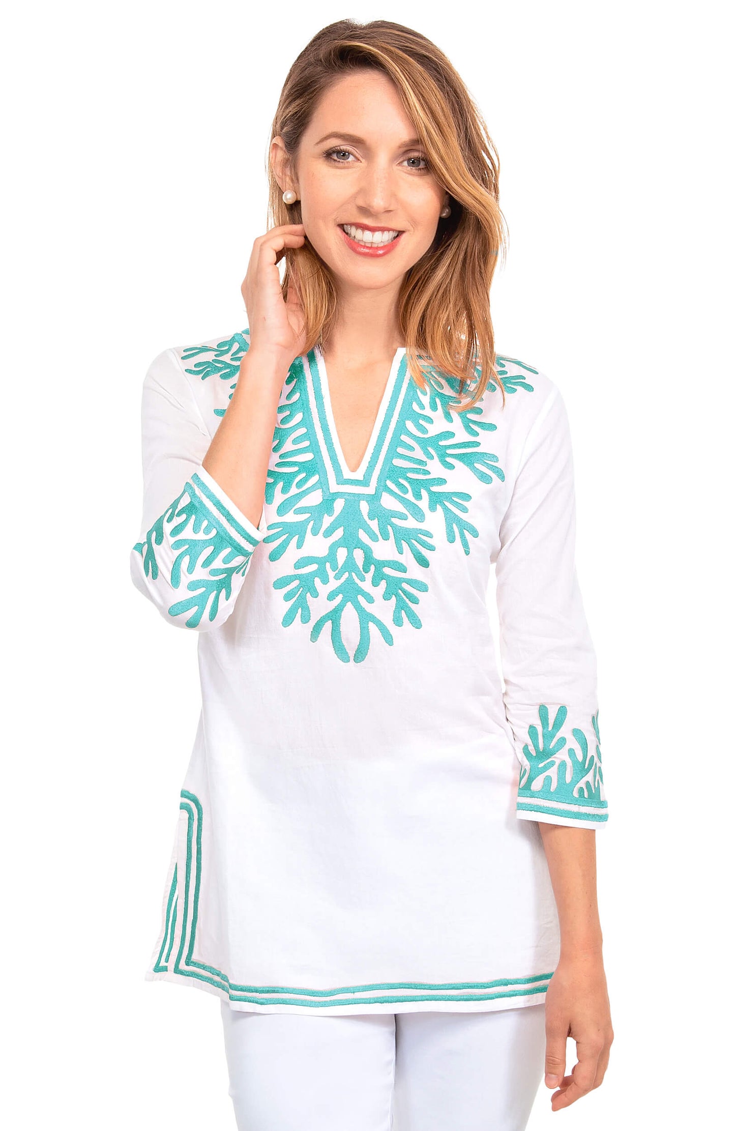 Cotton Embroidered Tunic - The Reef