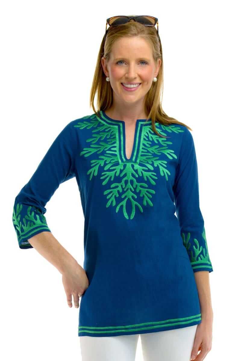 Cotton Embroidered Tunic - The Reef
