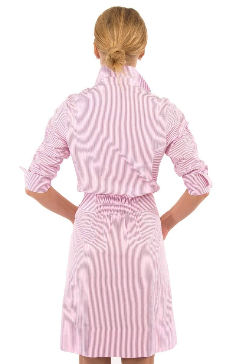 Wash & Wear Breezy Blouson Dress - Stripe