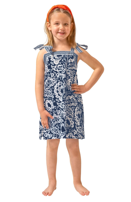 Girls Tie Dress - Flora