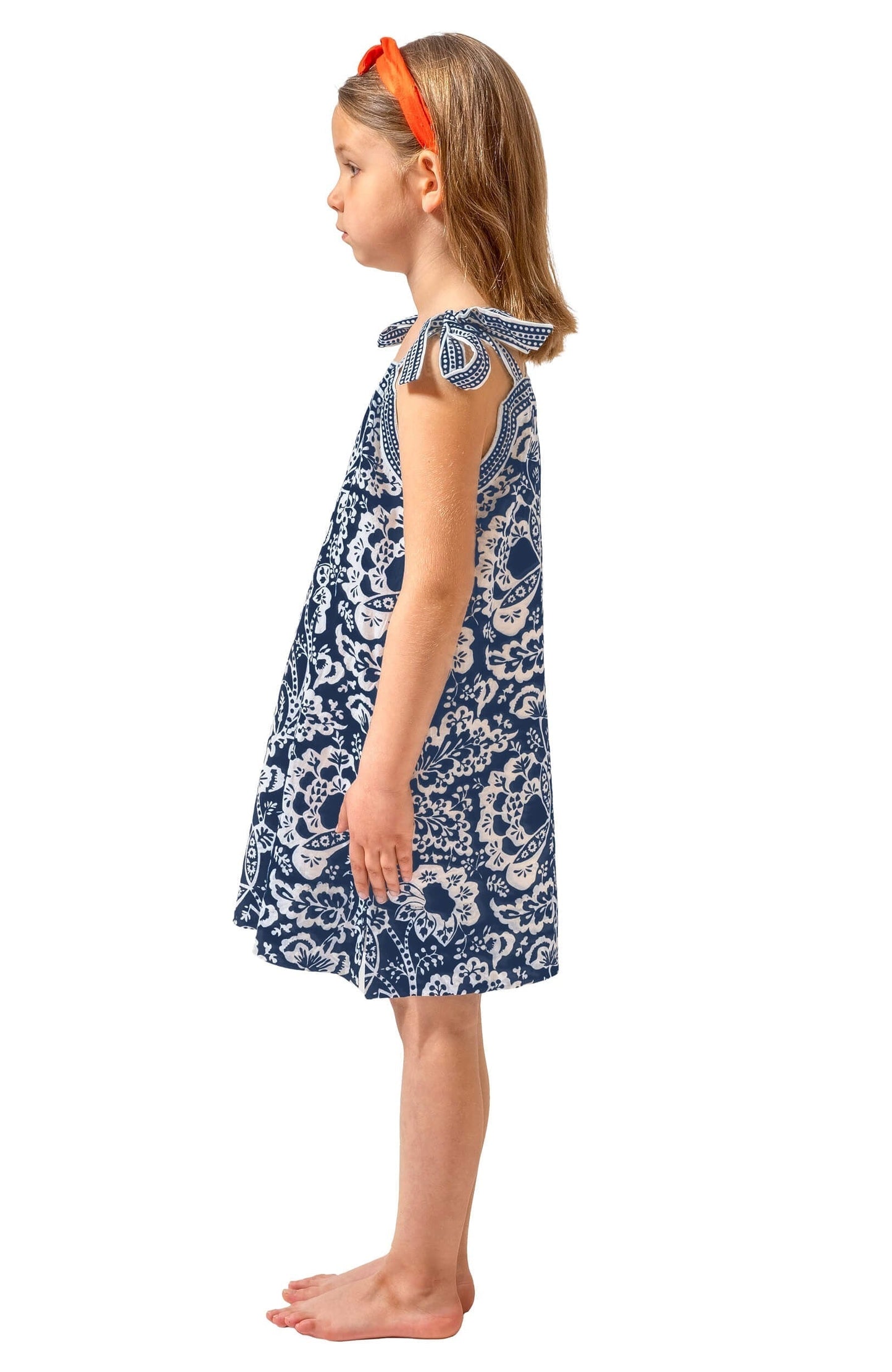Girls Tie Dress - Flora