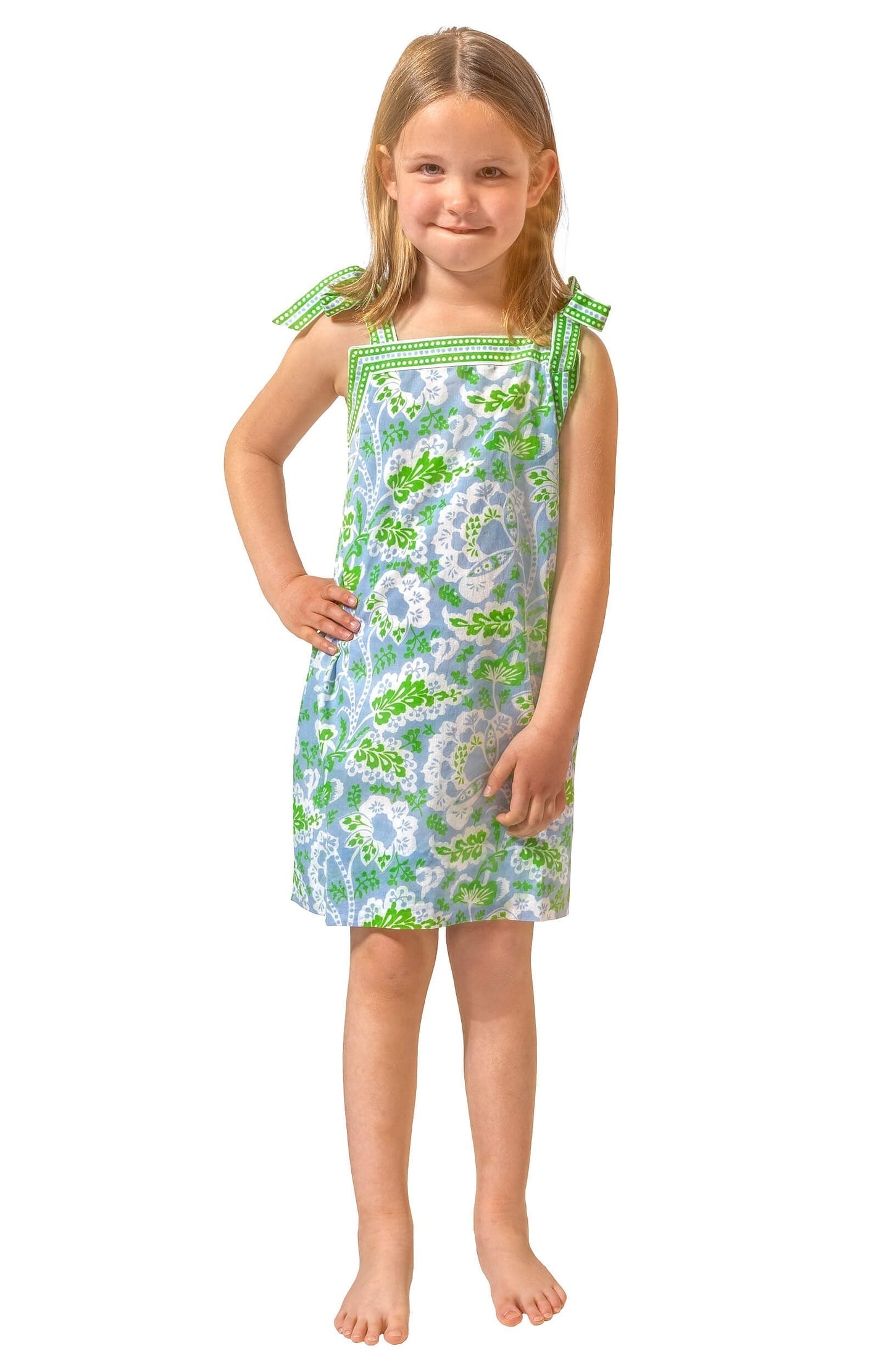 Girls Tie Dress - Flora