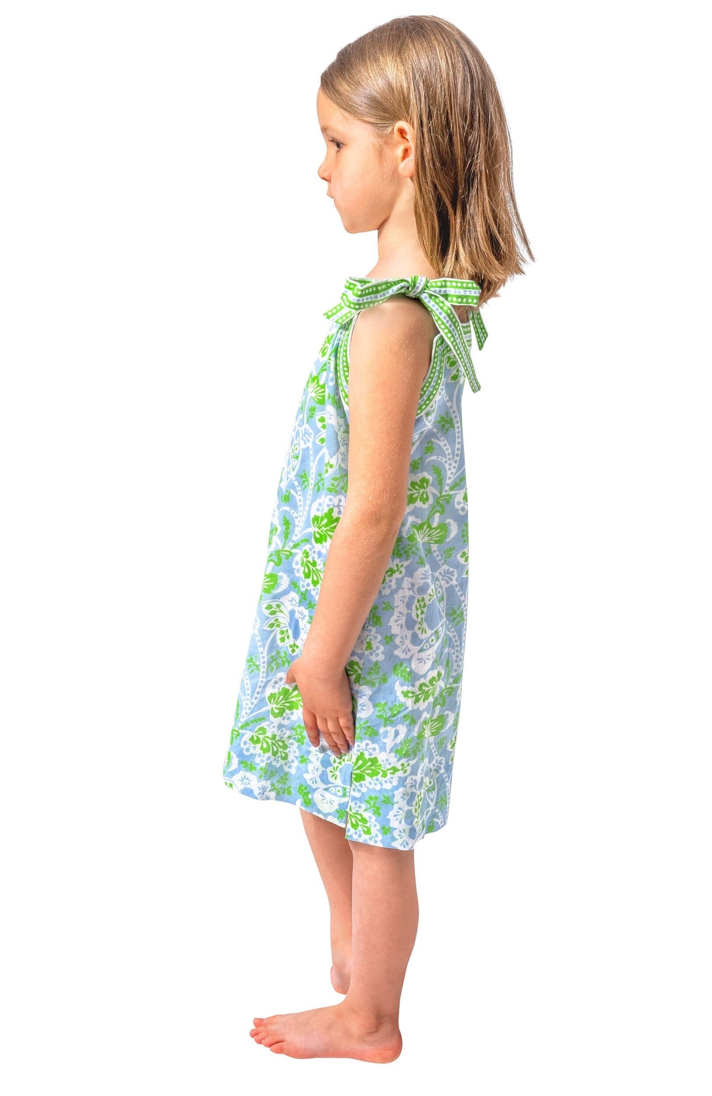 Girls Tie Dress - Flora
